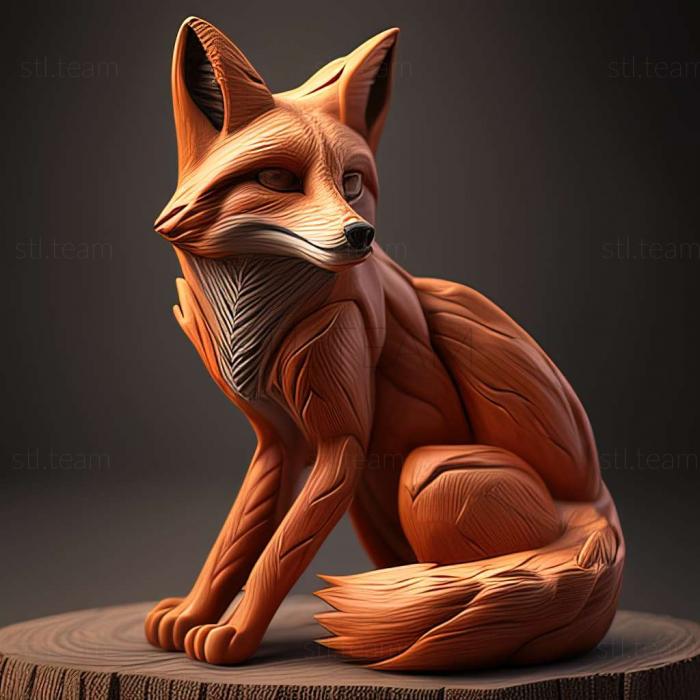 fox 3d model